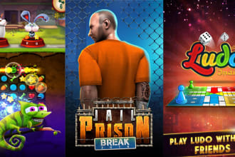 design stunning feature graphic cover image for your game