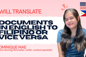 translate documents in english to filipino or vice versa