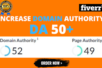 increase moz da domain authority 50 plus quickly