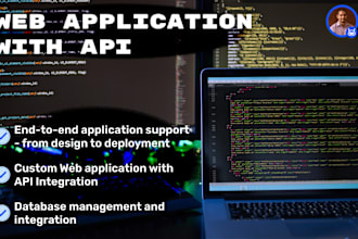 create python based web application with API integration