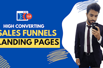 design sales funnel and landing page in clickfunnels