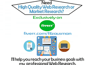 do high quality web research and market research reports