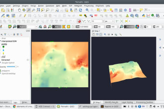 do any map gis task or project you need on qgis,grass and saga