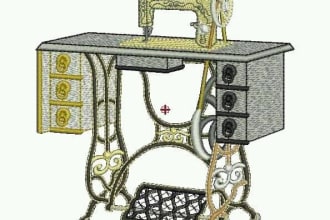design a logo through embroidery as per your desire