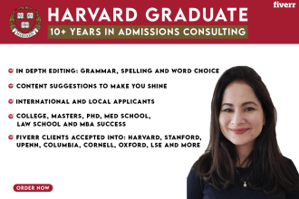 edit school, college or university application essays