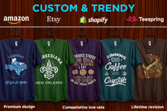design custom graphic t shirt for you