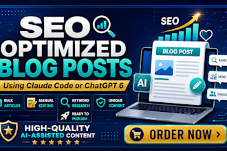 write ai articles or SEO optimized blogs using claude code or chatgpt 6