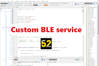 create a custom ble service for your nrf52 application