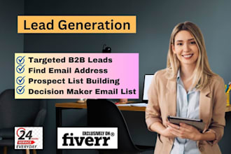 build b2b linkedin lead generation targeted business prospect contact email list