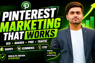 be your pinterest SEO manager for shopify, ecommerce and business