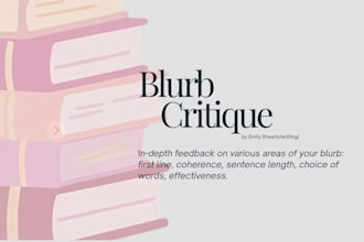critique your blurb or book description