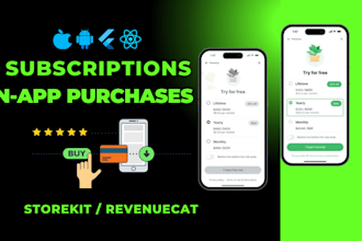 add in app purchases and subscriptions to your app