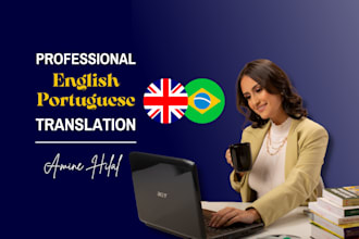 do a professional english portuguese translation