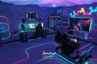 do your gaming room design in 24 hours