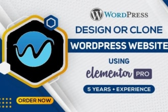 create a responsive wordpress website with astra , elementor