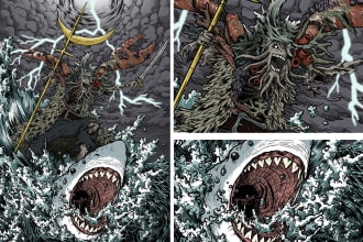 draw your kaiju, mecha illustration in awesome details
