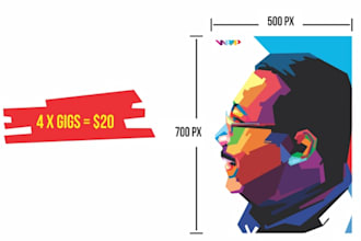 draw you as awesome WPAP style