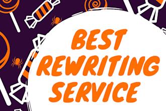 personally rewrite and review content for you