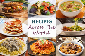 write cook book and recipe ebook for you