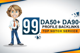 do 99 branded profile backlinks high authority site