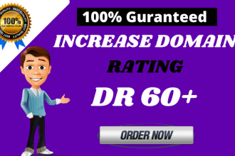 increase ahrefs DR domain rating 60 plus with seo backlinks