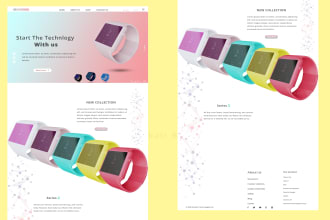 design modern website UI design