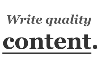 write unique, reader friendly, quality SEO content