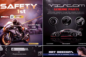 design design web banners, posters, sliders and headers