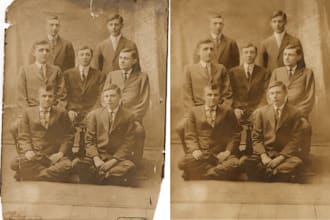restore your torn and scratched photo