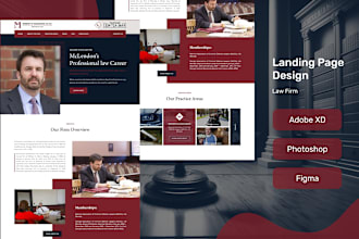 design landing page in xd and figma