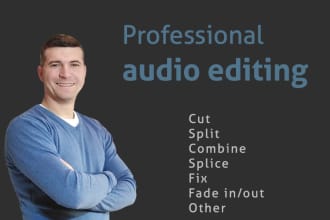 splice, cut, split, combine your audio files