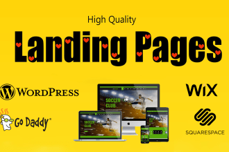 build a modern responsive landing page or squeeze page