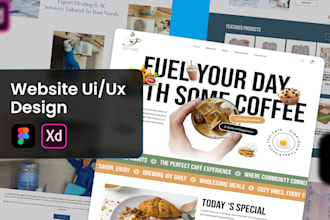 design a professional website UI