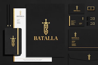 create modern minimalist and luxury logo design