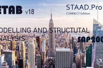do structural analysis in etabs, sap2000 and staad pro