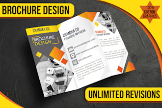 design proffesional brochure , company profile or anything