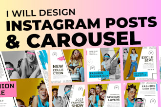 create stunning instagram posts branding designs
