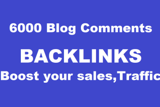 put 6000 blog comment for your website