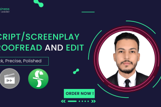 format your script using final draft or celtx