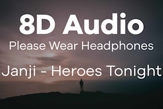 do create normal song or music into 8d and relaxing music
