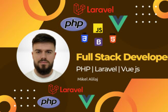 be your php laravel vue js html css developer