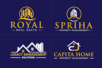 design property management or real estate logo