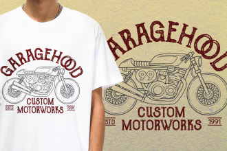 design retro vintage illustration for t shirt