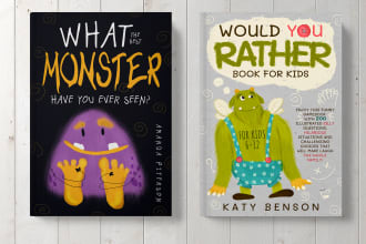 design a kids book cover or a minimalist one