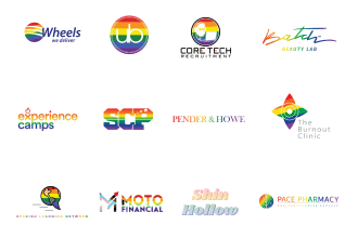 design a pride rainbow logo for pride month