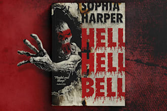 create a unique horror book cover design or kindle cover
