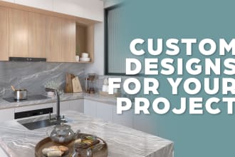 professionally design your dream kitchen or living in 3d 2d