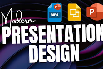 do investor pitch deck design, redesign, template, google slides and animation
