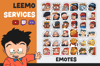 create custom chibi twitch emotes and badges