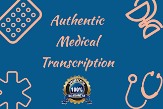 provide fast and authentic medical transcription